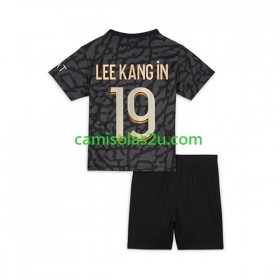 Camisolas de futebol Paris Saint-Germain Lee Kang In 19 Criança Equipamento 3ª 2023/24 Manga Curta